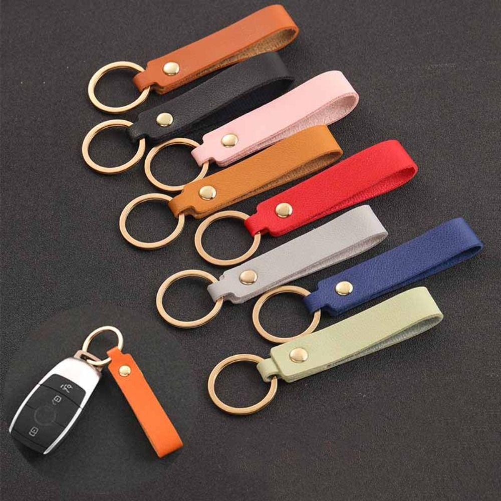 Simple PU Leather Keychain Creative Metal Key Rings Party Car Key Chains Accessories 
Simple PU Leather Keychain Creative Metal Key Rings Party Car Key Chains Accessories
