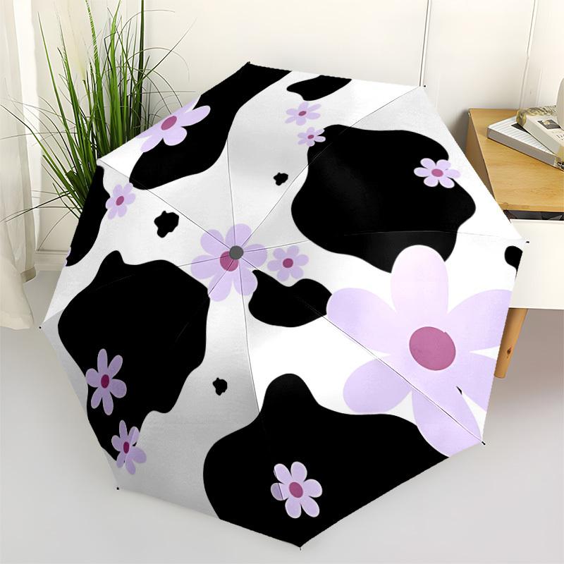 1pc Cow Print Flowers Automatic Open/close Folding Umbrella, Compact Portable Travel Umbrella, Cute Umbrella, Durable Construction yy260328003
1pc Cow Print Flowers Automatic Open/close Folding Umbrella, Compact Portable Travel Umbrella, Cute Umbrella, Durable Construction yy260328003