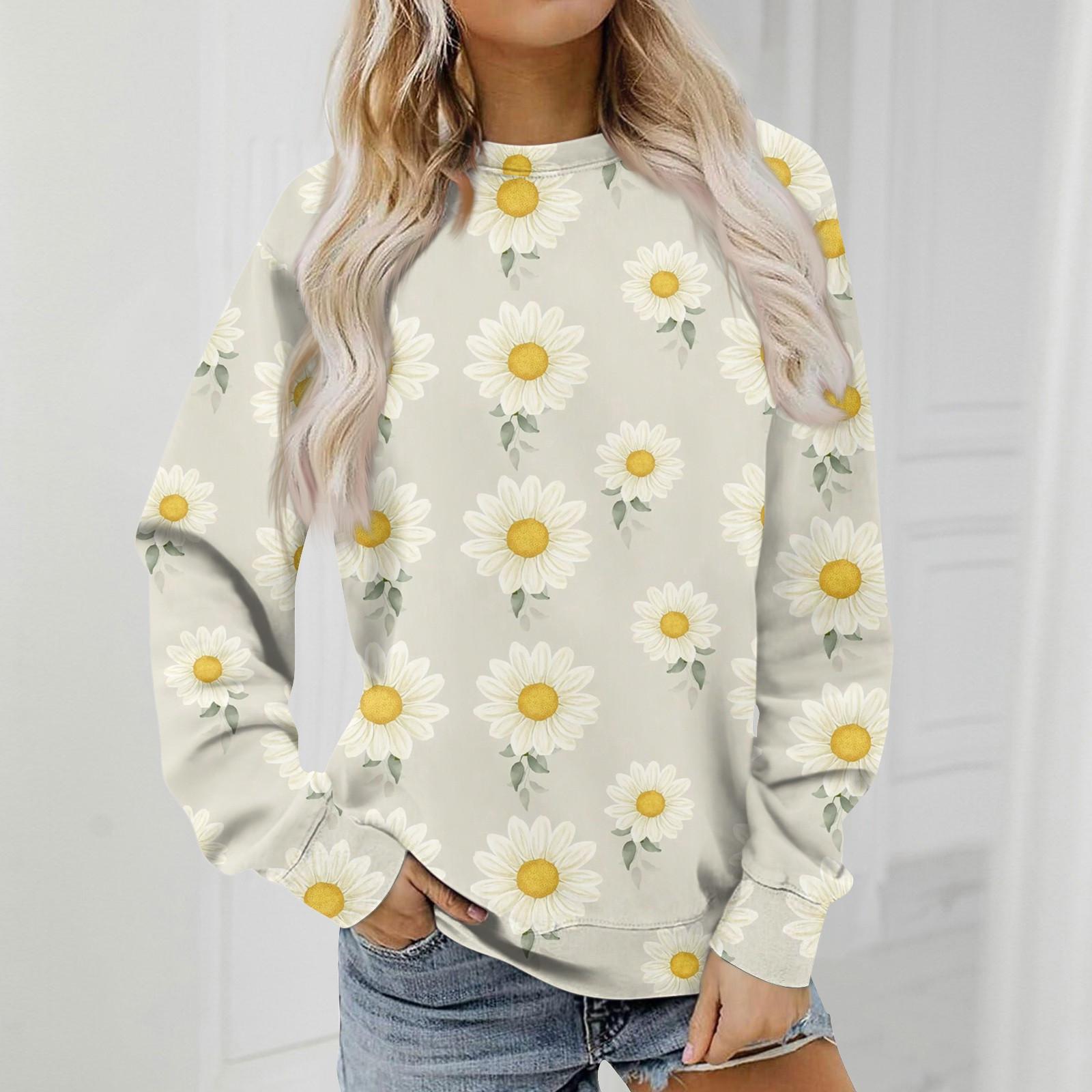 Женский модный свитер с круглым вырезом и цветочным принтом M бежевый
Женский модный свитер с круглым вырезом и цветочным принтом M бежевый