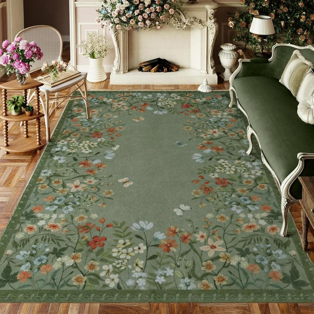 Luxury Green Floral Botanical Washable Floor Mat Carpets for Living Rooms Dining Room Non-Slip Rug Bedroom Bedside Soft Mat 40x60cm
Luxury Green Floral Botanical Washable Floor Mat Carpets for Living Rooms Dining Room Non-Slip Rug Bedroom Bedside Soft Mat 40x60cm