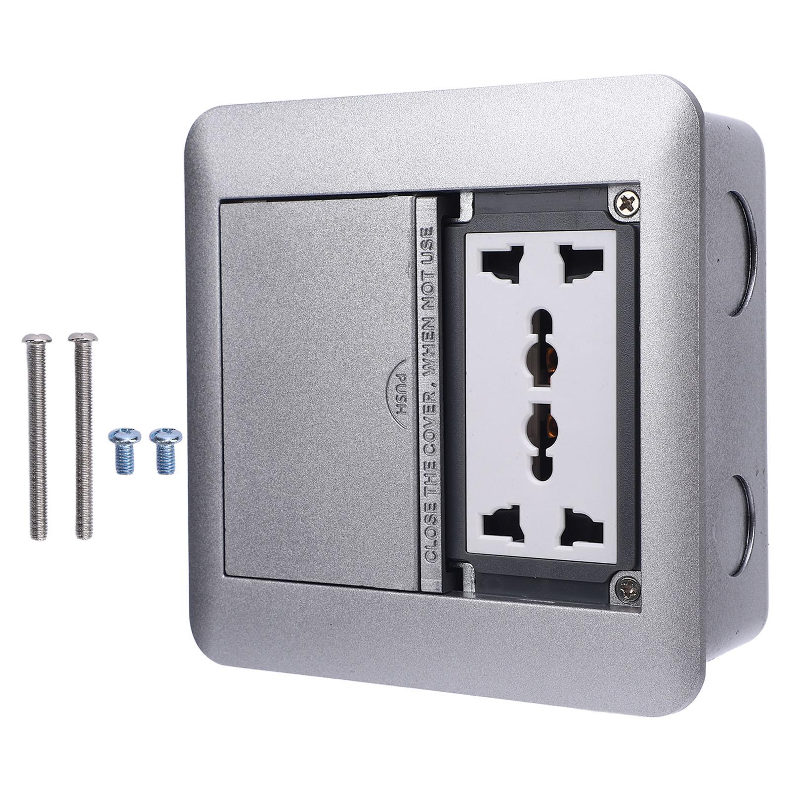 Embedded Floor Outlet 4000W Silver Color Double Door Multifunctional Embedded Electrical Outlet for
Embedded Floor Outlet 4000W Silver Color Double Door Multifunctional Embedded Electrical Outlet for