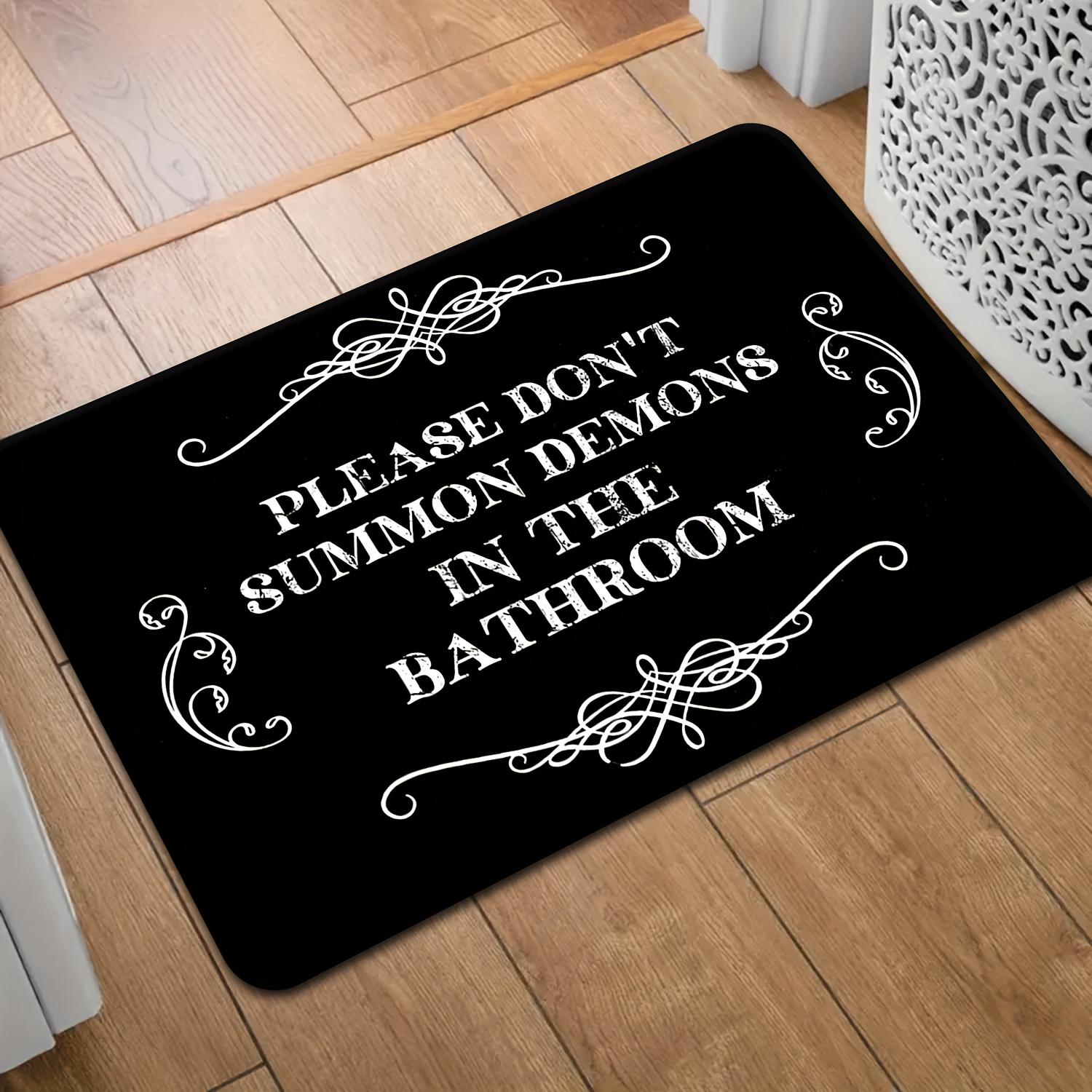 Fun black gothic pattern Flannel-printed floor mats has a non-slip function is suitable for entrances bathroom welcome carpets 40x60cm
Fun black gothic pattern Flannel-printed floor mats has a non-slip function is suitable for entrances bathroom welcome carpets 40x60cm
