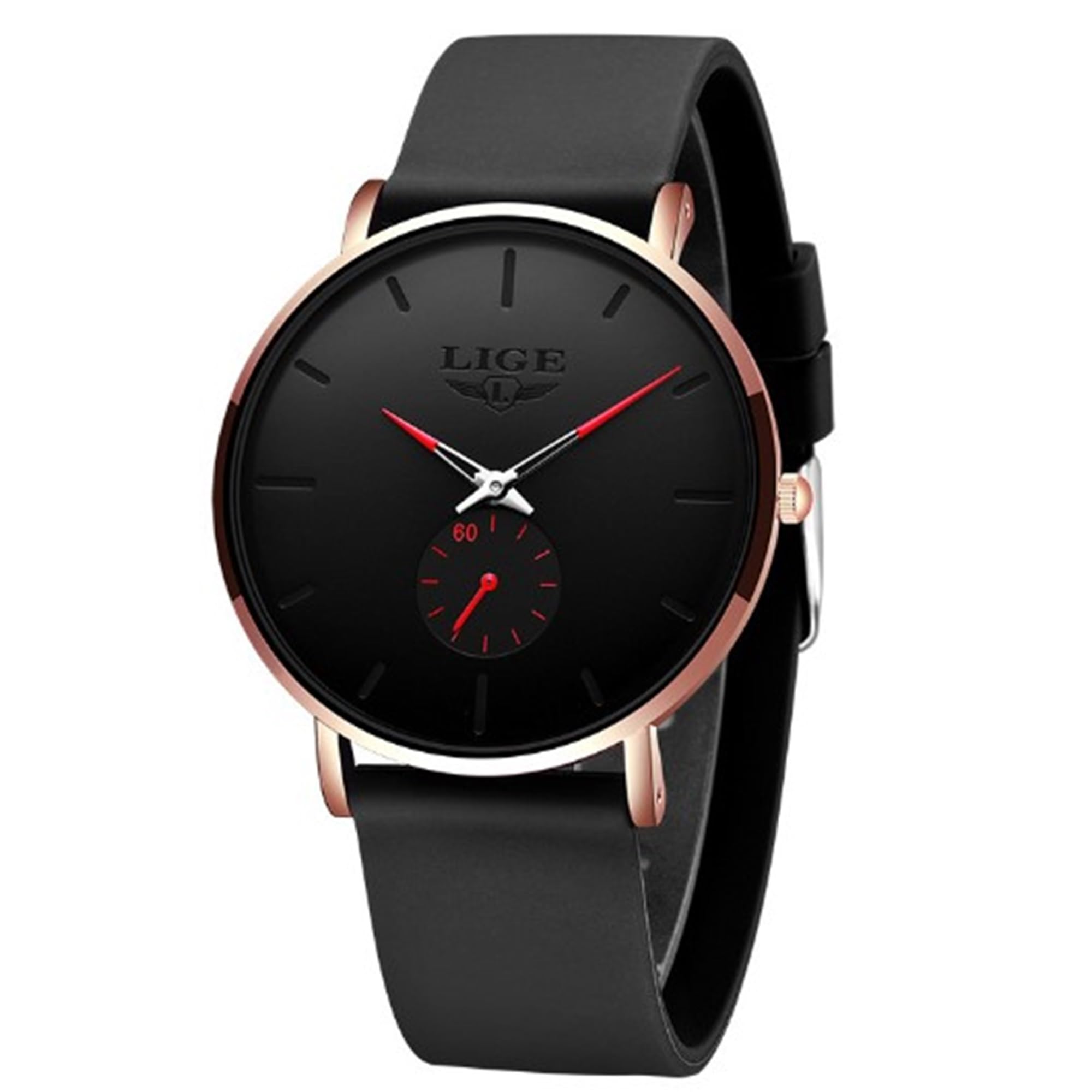 Men s Watch, Thin Business Watch, Simple Deemount Select, Japanese Quartz Movement, High Hardness Mineral Glass Specification (Black-Red)
Men s Watch, Thin Business Watch, Simple Deemount Select, Japanese Quartz Movement, High Hardness Mineral Glass Specification (Black-Red)