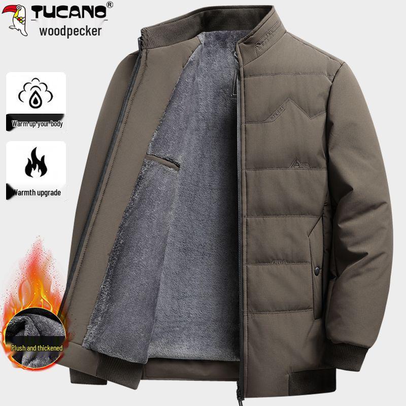 Woodpecker Men s Cold-Resistant Cotton Jacket for Mid-aged & Elderly - Velvet Lined, Thickened, Wear-resistant for Autumn & Winter. Size 195: Weight 150-165 lbs
Woodpecker Men s Cold-Resistant Cotton Jacket for Mid-aged & Elderly - Velvet Lined, Thickened, Wear-resistant for Autumn & Winter. Size 195: Weight 150-165 lbs