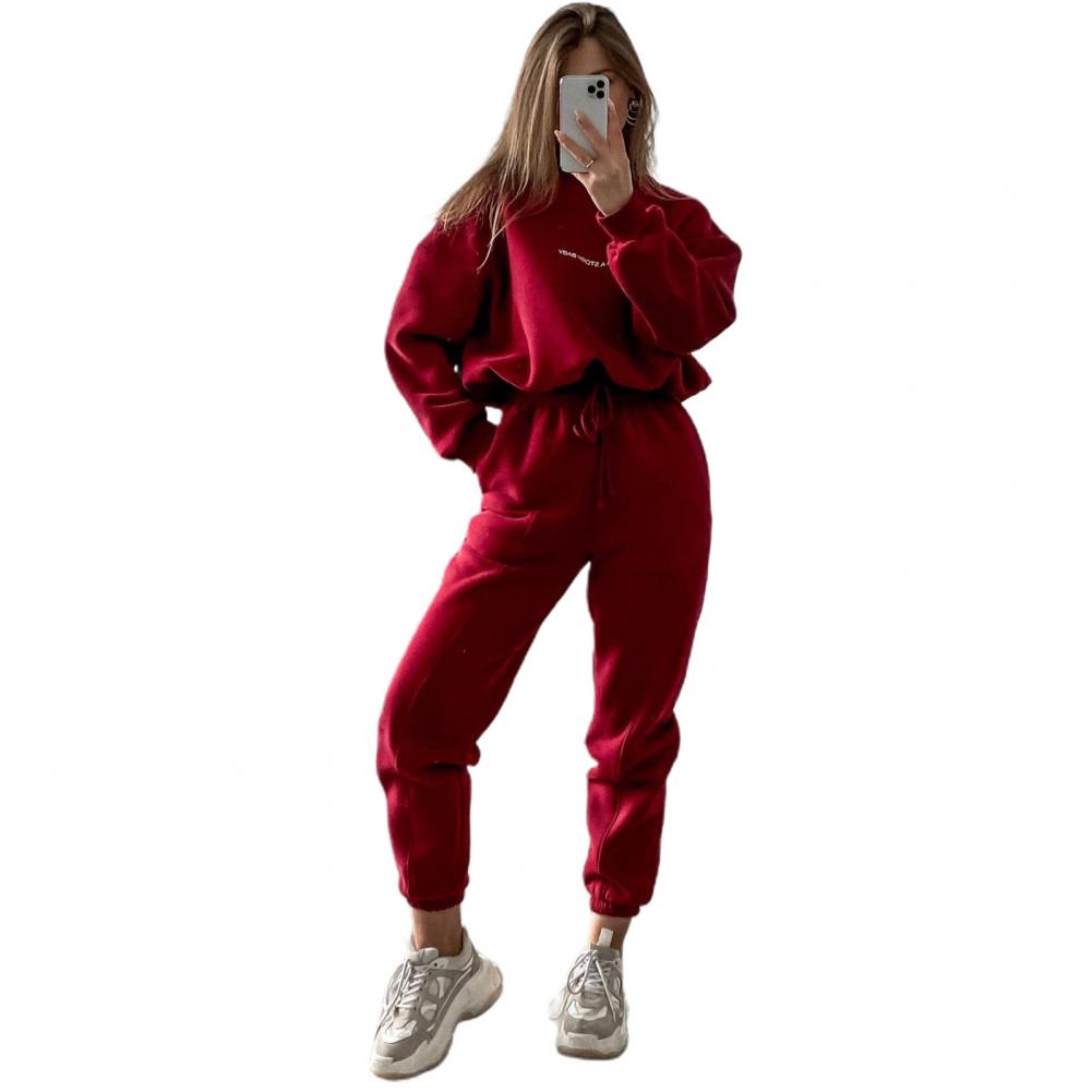 Two Pieces/Set Women s Top Pants Set Stand Collar Long Sleeve Elastic Cuff Sweatshirt Drawstring Stretchy Elevated Waist An Practical Use S вино красного
Two Pieces/Set Women s Top Pants Set Stand Collar Long Sleeve Elastic Cuff Sweatshirt Drawstring Stretchy Elevated Waist An Practical Use S вино красного
