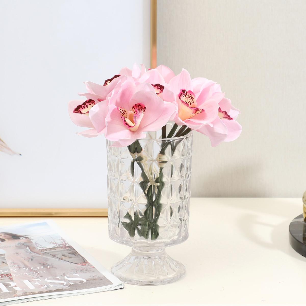 Увлажняющий набор для галстука орхидеи Cymbidium для дома, гостиной, декоративная композиция, искусственный цветок, бонсай, орхидея Phalaenopsis для рук 24.5cm белый
Увлажняющий набор для галстука орхидеи Cymbidium для дома, гостиной, декоративная композиция, искусственный цветок, бонсай, орхидея Phalaenopsis для рук 24.5cm белый