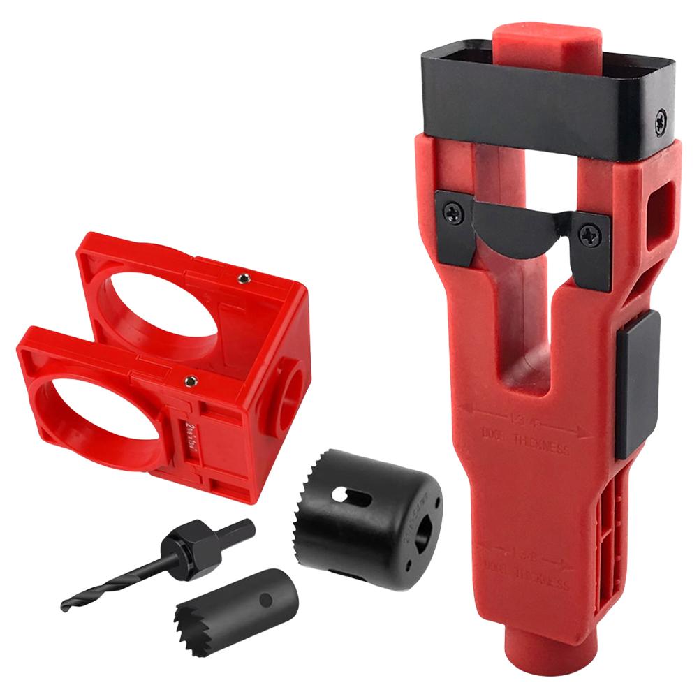 1-3/8-1-3/4 Inch Wood Door Lock Installation Kit Carbon Steel Hole Saw Set Door Knob Drilling Kit for Door Knob & Lock Drilling червоний
1-3/8-1-3/4 Inch Wood Door Lock Installation Kit Carbon Steel Hole Saw Set Door Knob Drilling Kit for Door Knob & Lock Drilling червоний