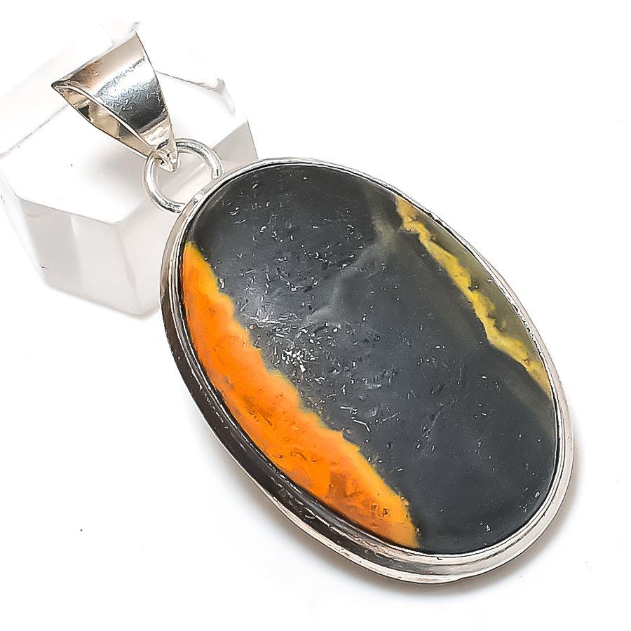 Natural Bumble Bee Jasper 925 Sterling Silver Jewelry Pendant 2.05 N2H15
Natural Bumble Bee Jasper 925 Sterling Silver Jewelry Pendant 2.05 N2H15
