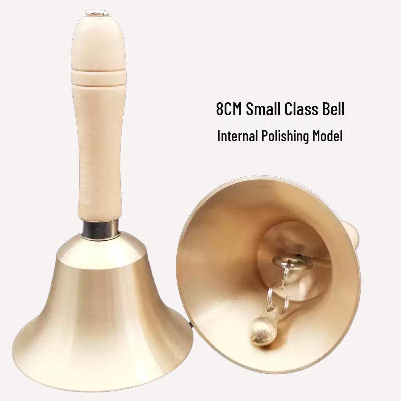Wooden Handle Hand Bell with Pure Copper 8cm Diameter Ring for Classroom Use
Wooden Handle Hand Bell with Pure Copper 8cm Diameter Ring for Classroom Use
