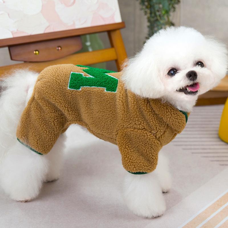 Одежда для питомца Bigbear Тедди, осенне-зимнее утолщенное хлопковое пальто на четырех лапах из овечьей шерсти XXL кофейный
Одежда для питомца Bigbear Тедди, осенне-зимнее утолщенное хлопковое пальто на четырех лапах из овечьей шерсти XXL кофейный