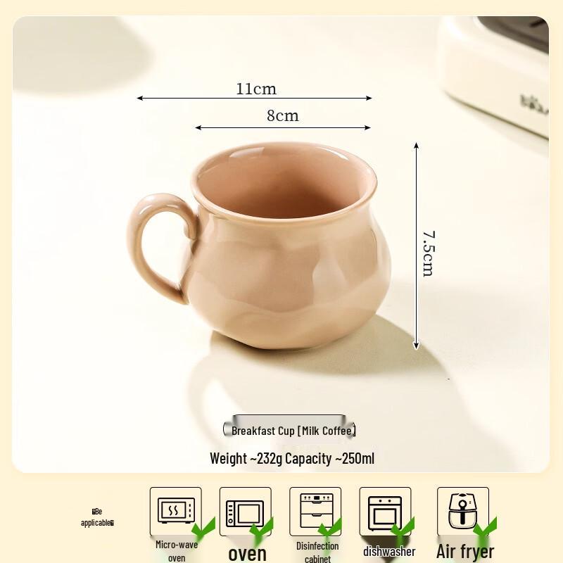 Ceramic Double-Handle Microwaveable Breakfast Bowl
Ceramic Double-Handle Microwaveable Breakfast Bowl