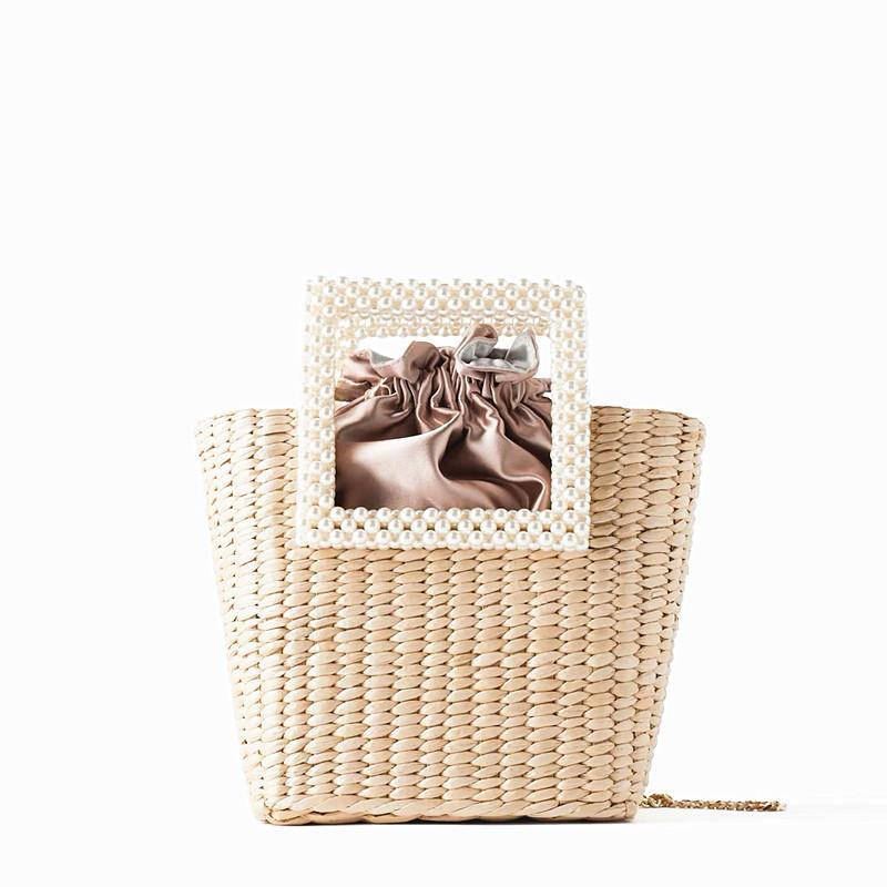 Pearl Designer Women s Bag Handmade Woven Handbag Summer Straw Beach Bag Bohemia Female Rattan Chain Shoulder Messenger Bag Tote
Pearl Designer Women s Bag Handmade Woven Handbag Summer Straw Beach Bag Bohemia Female Rattan Chain Shoulder Messenger Bag Tote