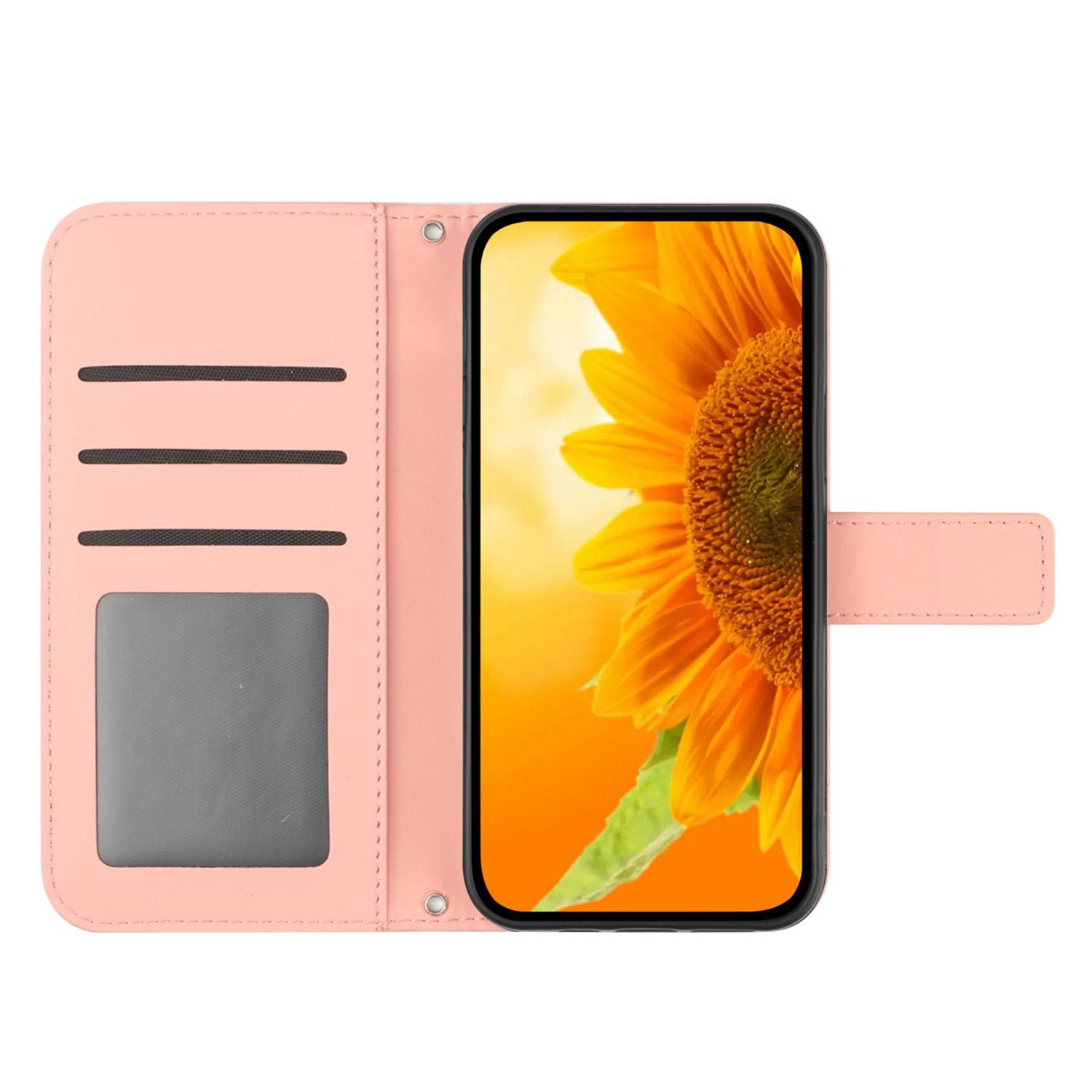 HT04 Sunflower Imprinted Phone Case for Samsung Galaxy A34 5G,PU Leather Wallet Stand Skin-touch Shockproof Phone Cover with Shoulder Strap Light Pink
HT04 Sunflower Imprinted Phone Case for Samsung Galaxy A34 5G,PU Leather Wallet Stand Skin-touch Shockproof Phone Cover with Shoulder Strap Light Pink