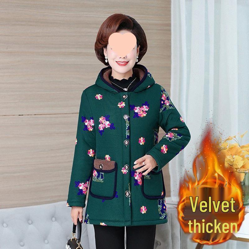 Зимнее хлопковое пальто мамы на флисовой подкладке: Теплая верхняя одежда для женщин среднего и пожилого возраста, куртка для бабушки больших размеров 5XL (150-165 lbs)
Зимнее хлопковое пальто мамы на флисовой подкладке: Теплая верхняя одежда для женщин среднего и пожилого возраста, куртка для бабушки больших размеров 5XL (150-165 lbs)