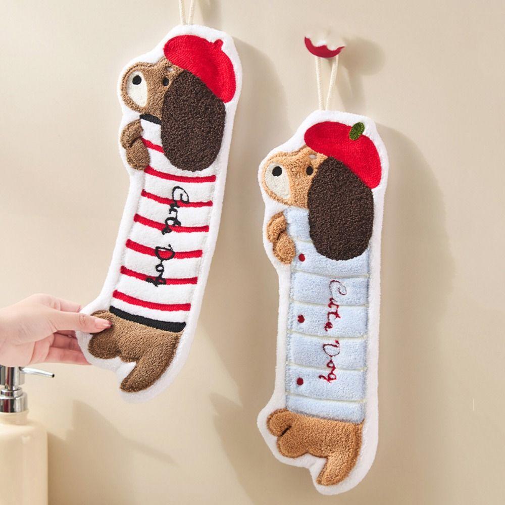 Hanging Dachshund Shaped Hand Towel Quick Drying Dishcloths Rag Cleaning Towel Bathroom білий
Hanging Dachshund Shaped Hand Towel Quick Drying Dishcloths Rag Cleaning Towel Bathroom білий