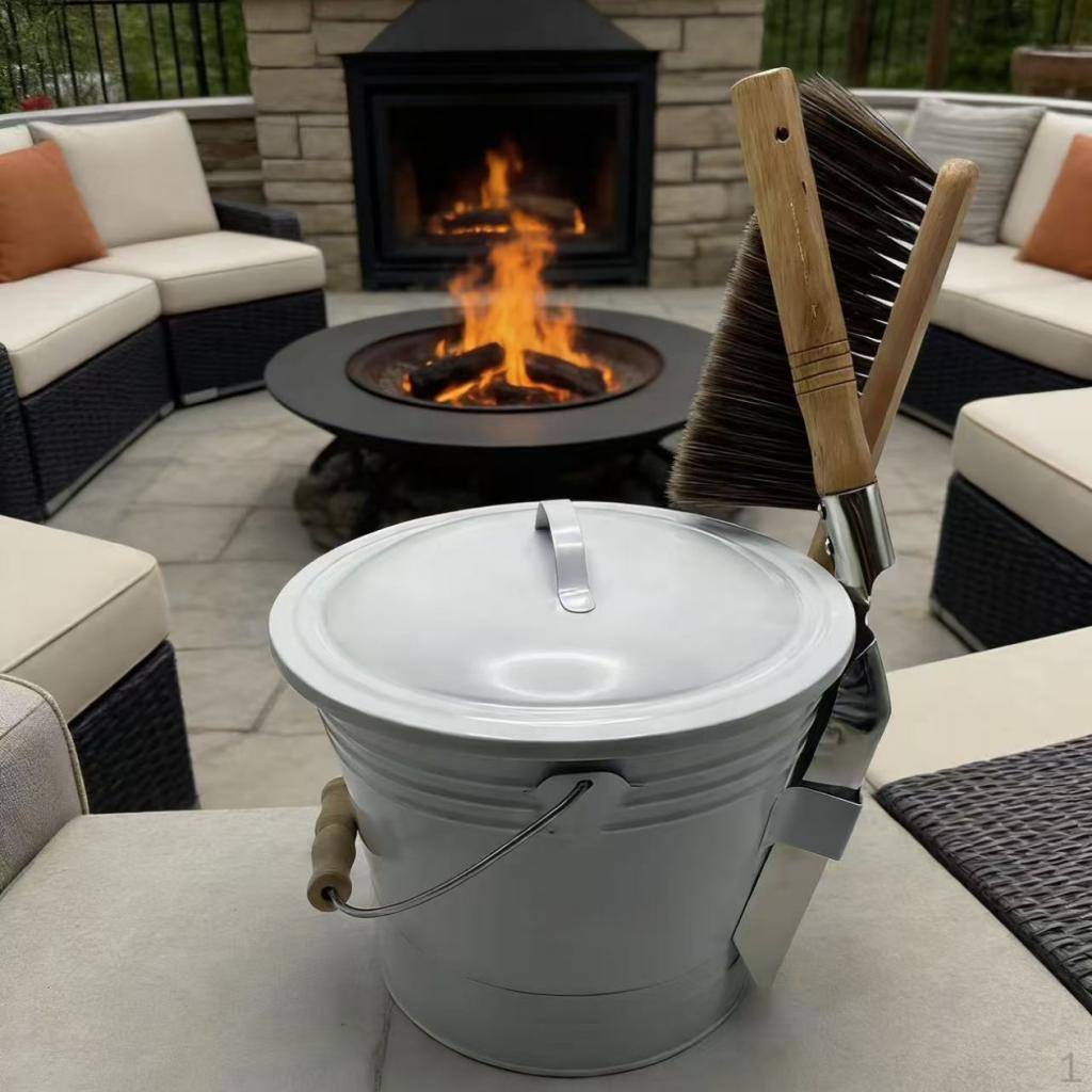 Ash Bucket with Lid Wood Handle, Container Large Capacity Fireplace Tool Set Spade for BBQ
Ash Bucket with Lid Wood Handle, Container Large Capacity Fireplace Tool Set Spade for BBQ