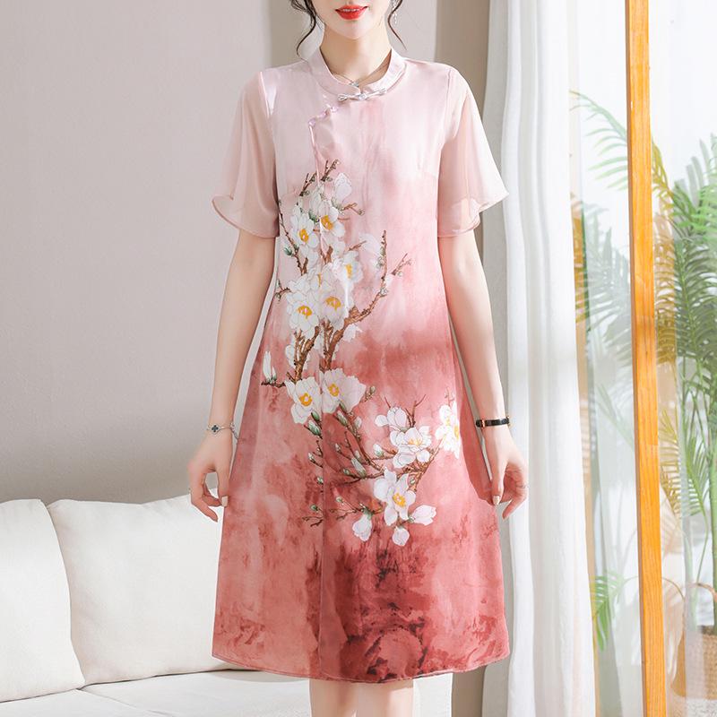 Mother s Day Summer Chiffon Dress - Chinese Style for Middle-aged and Elderly Women, Flaw-Hiding, Slimming, and Stylish Long Design XXL розовый
Mother s Day Summer Chiffon Dress - Chinese Style for Middle-aged and Elderly Women, Flaw-Hiding, Slimming, and Stylish Long Design XXL розовый
