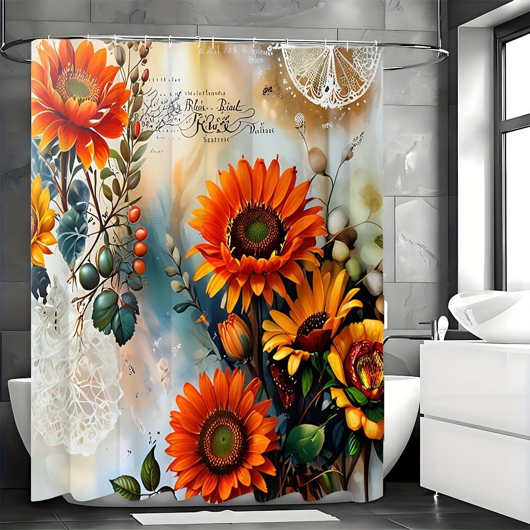 Creative Art Vibrant Flowers Shower Curtain Washable Dirt-Resistant Shower Head Waterproof Polyester Bath Curtain For Home Decor W60H190(CM)-1 Pcs
Creative Art Vibrant Flowers Shower Curtain Washable Dirt-Resistant Shower Head Waterproof Polyester Bath Curtain For Home Decor W60H190(CM)-1 Pcs