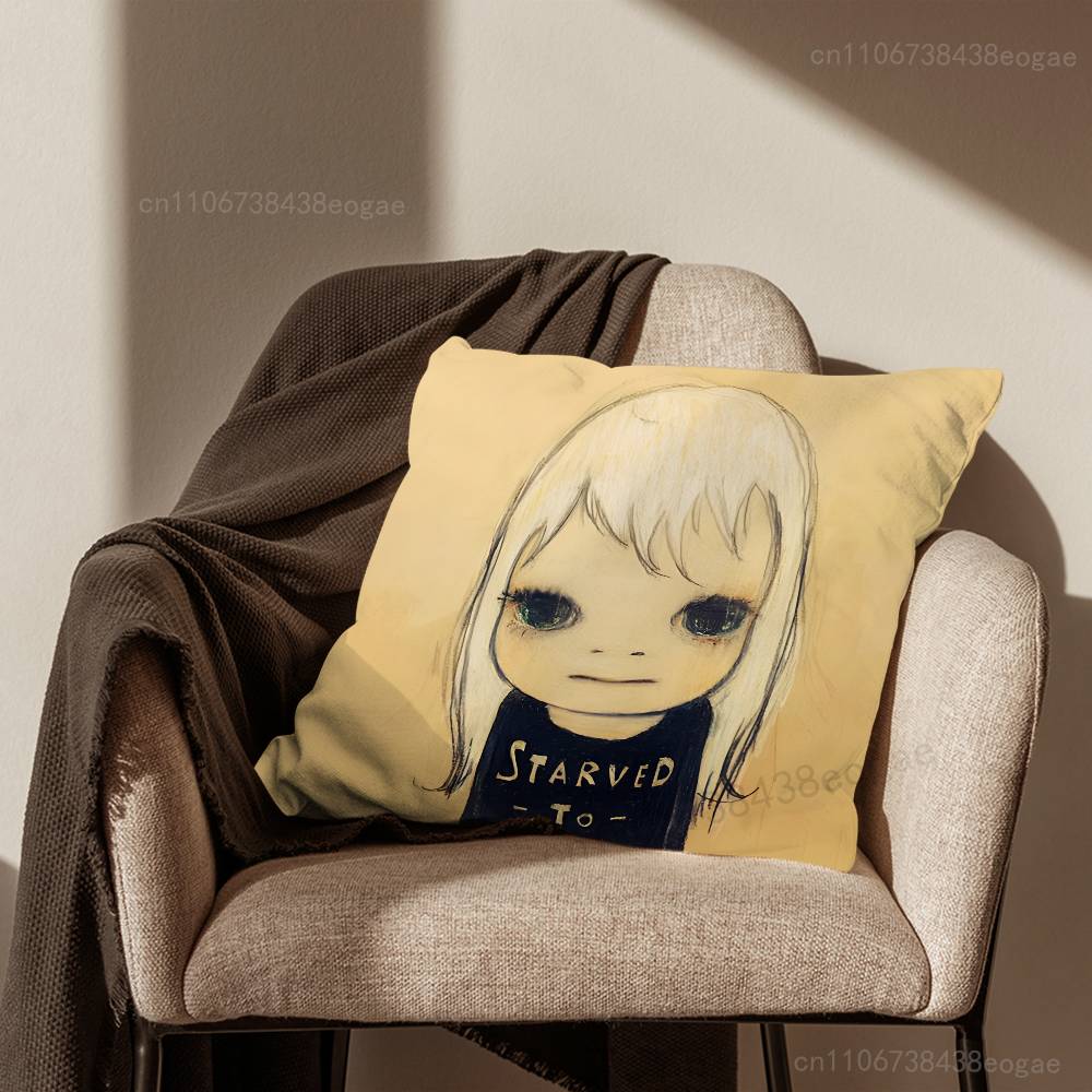 Artist Y-Yoshitomo N-Nara Throw Pillow Case For 45*45cm,55*55cm,30*30cm,Car Pillowcase Home Bedchamber Decor Gift 30cmx30cm
Artist Y-Yoshitomo N-Nara Throw Pillow Case For 45*45cm,55*55cm,30*30cm,Car Pillowcase Home Bedchamber Decor Gift 30cmx30cm
