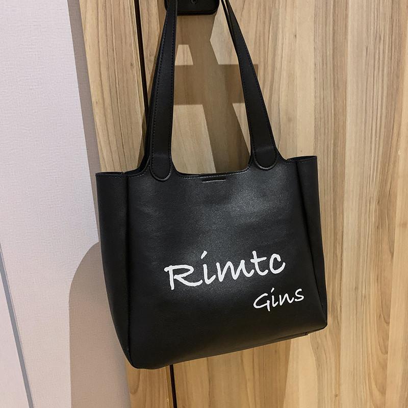 Весенняя новая большая сумка через подмышку, женская сумка 2024 года, новая модная популярная сумка через подмышку для поездок на работу чёрный