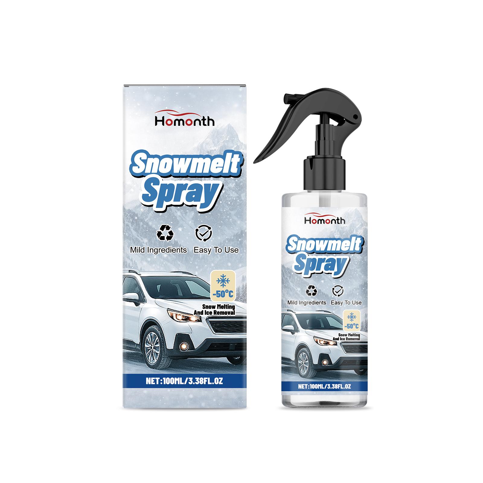 Homonth Car De-Icing Spray - Quickly Melts Frost in Cold Weather, Suitable for Car Windows and Refrigerator Glass Surfaces 100ml boxed
Homonth Car De-Icing Spray - Quickly Melts Frost in Cold Weather, Suitable for Car Windows and Refrigerator Glass Surfaces 100ml boxed