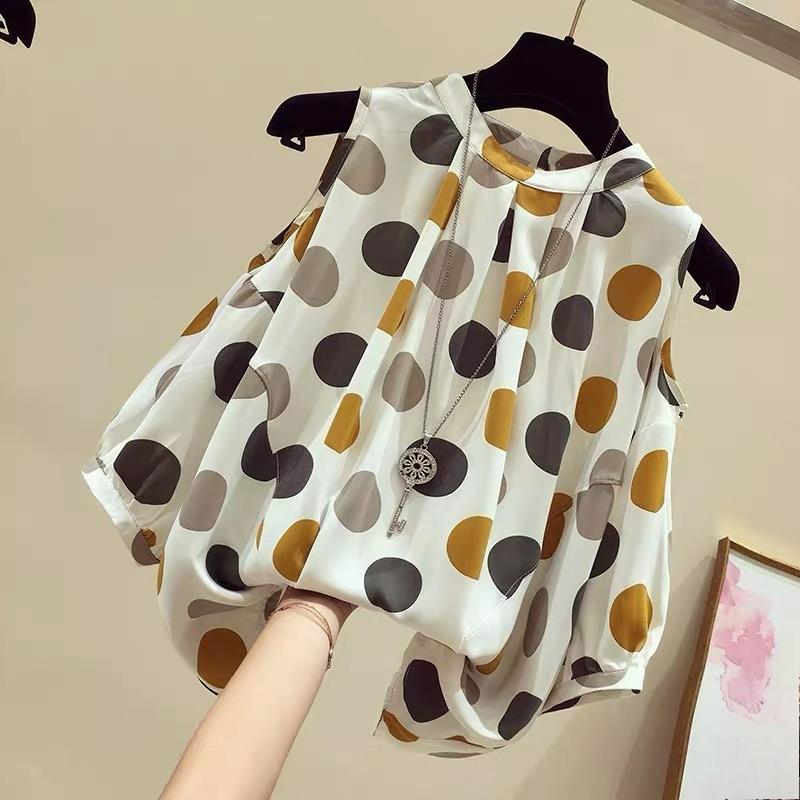Polka Dot Off-the-shoulder Imitation Chiffon Women s Short-sleeved Summer Small Shirt Western Style Design Top To Cover Belly S белый
Polka Dot Off-the-shoulder Imitation Chiffon Women s Short-sleeved Summer Small Shirt Western Style Design Top To Cover Belly S белый