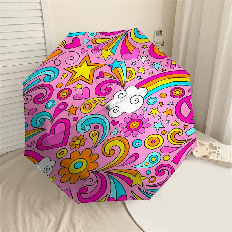 1PC Flower Peace Umbrella-8-Rib Reinforced Portable Folding Travel Suitable for All Seasons Outdoor Daily Use-G365
1PC Flower Peace Umbrella-8-Rib Reinforced Portable Folding Travel Suitable for All Seasons Outdoor Daily Use-G365