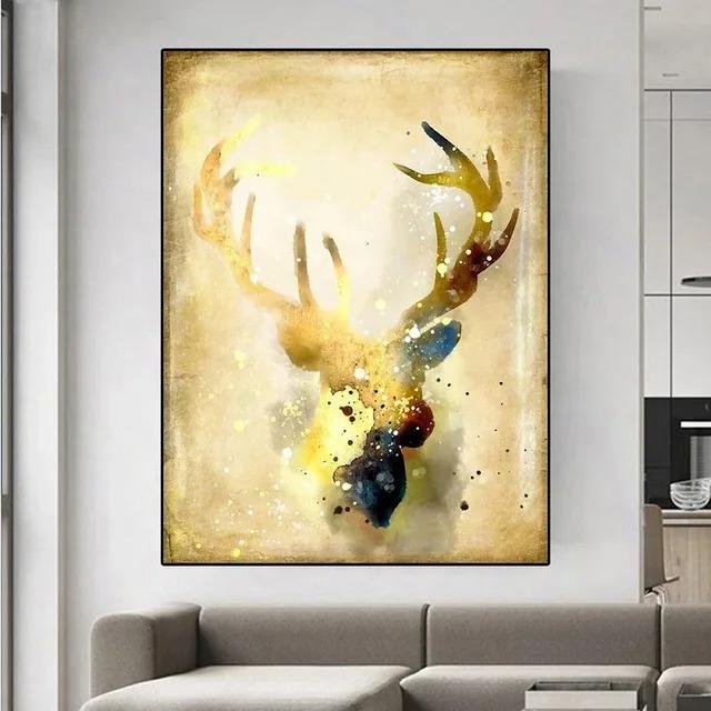 Modern Deer Elk Yellow Canvas Painting Nordic Animal Posters and Prints Wall Art Picture Cuadros For Living Room Home Decoration 20x30cm
Modern Deer Elk Yellow Canvas Painting Nordic Animal Posters and Prints Wall Art Picture Cuadros For Living Room Home Decoration 20x30cm