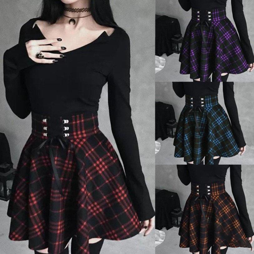 Retro Punk Fashion Women Red Plaid Print Skirt Strap Elastic Waist Zipper Pleated Short Skirt Summer 50s Rockabilly Skirts XS червоний
Retro Punk Fashion Women Red Plaid Print Skirt Strap Elastic Waist Zipper Pleated Short Skirt Summer 50s Rockabilly Skirts XS червоний
