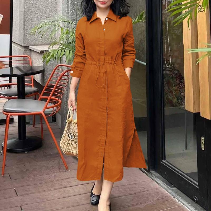ZANZEA Women Casual Turn Down Collar Long Sleeve Loose Drawstring Dress 2XL
ZANZEA Women Casual Turn Down Collar Long Sleeve Loose Drawstring Dress 2XL