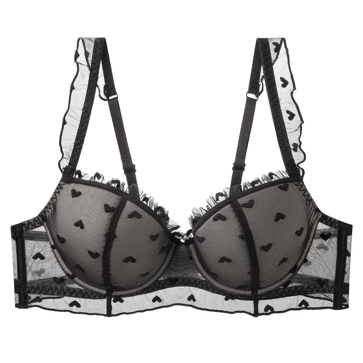 Сексуальное кружевное нижнее белье женское летнее тонкое мягкое на косточках французское нижнее белье большая грудь маленькая поддержка от провисания бюстгальтер-чехол 95D чёрный
Сексуальное кружевное нижнее белье женское летнее тонкое мягкое на косточках французское нижнее белье большая грудь маленькая поддержка от провисания бюстгальтер-чехол 95D чёрный