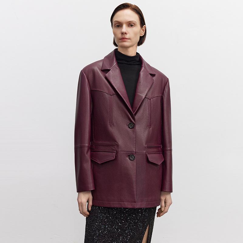 Women s High-End Genuine Goat Leather Jacket - Lychee Pattern, Loose Fit, Spring 2025 Collection One Size
Women s High-End Genuine Goat Leather Jacket - Lychee Pattern, Loose Fit, Spring 2025 Collection One Size