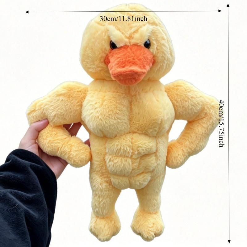New Kawaii Muscle Duck Plush Toys Playsets Cute Fluffy Duck Plushie Throw Pillow Desktop Decor Christmas Halloween Gift Present for Woman Men
New Kawaii Muscle Duck Plush Toys Playsets Cute Fluffy Duck Plushie Throw Pillow Desktop Decor Christmas Halloween Gift Present for Woman Men