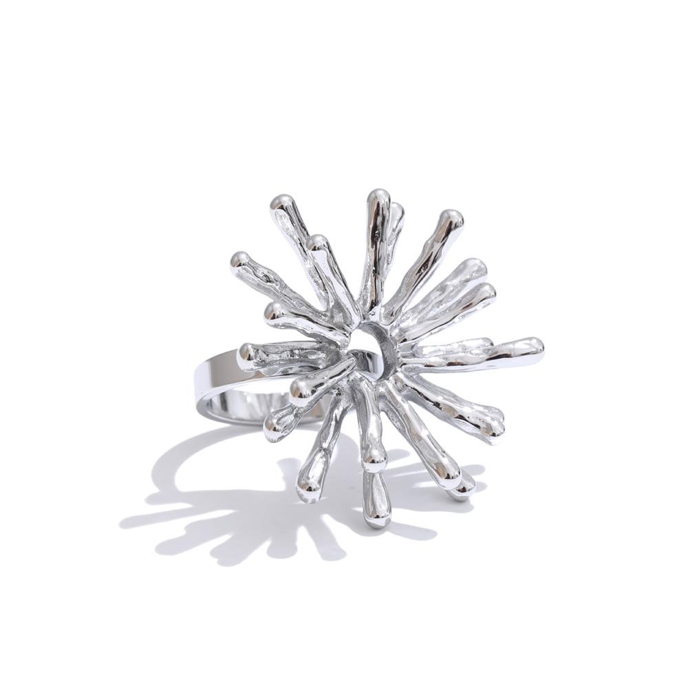 Yhpup 18K Golden Plated Stainless Steel Sun Flower Ring for Women 2025 Arrivals Fashion Finger Daily Jewelry Accessories resizable
Yhpup 18K Golden Plated Stainless Steel Sun Flower Ring for Women 2025 Arrivals Fashion Finger Daily Jewelry Accessories resizable