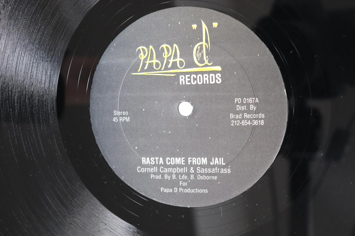 12inch Record CORNELL CAMPBELL SASSAFRASS PAPA Rasta Come From Jail Hundred Poun PD0167 PAPA D RECORDS US Reggae Ska Dub Used
12inch Record CORNELL CAMPBELL SASSAFRASS PAPA Rasta Come From Jail Hundred Poun PD0167 PAPA D RECORDS US Reggae Ska Dub Used