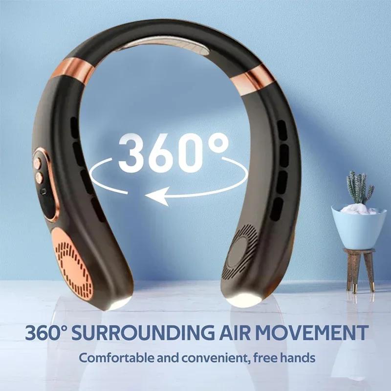 2025 Portable LED Neck Fan USB Rechargeable Cooling Fan 5 Speed Adjustable Neck Cooler Digital Display Bladeless Neckband чорний
2025 Portable LED Neck Fan USB Rechargeable Cooling Fan 5 Speed Adjustable Neck Cooler Digital Display Bladeless Neckband чорний