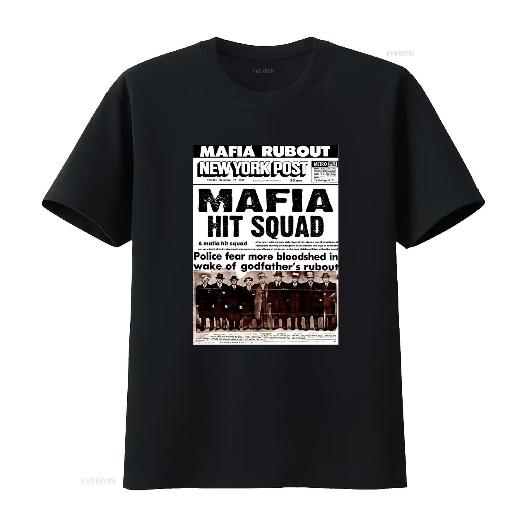 Gangster Mafia Hit Squad T Shirt Urban Hip Hop Style for Mob Enthusiasts vintage Washed Casual streetwear Stylish Unisex Soft 4XL
Gangster Mafia Hit Squad T Shirt Urban Hip Hop Style for Mob Enthusiasts vintage Washed Casual streetwear Stylish Unisex Soft 4XL