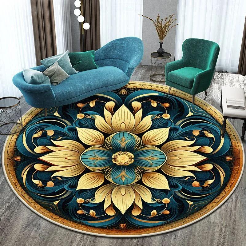 European Style Big Size Round Rug Flower Design Easy Clean Carpet Living Room Soft Foldable Room Decoration Home Mats Washable 80cm x 80cm
European Style Big Size Round Rug Flower Design Easy Clean Carpet Living Room Soft Foldable Room Decoration Home Mats Washable 80cm x 80cm