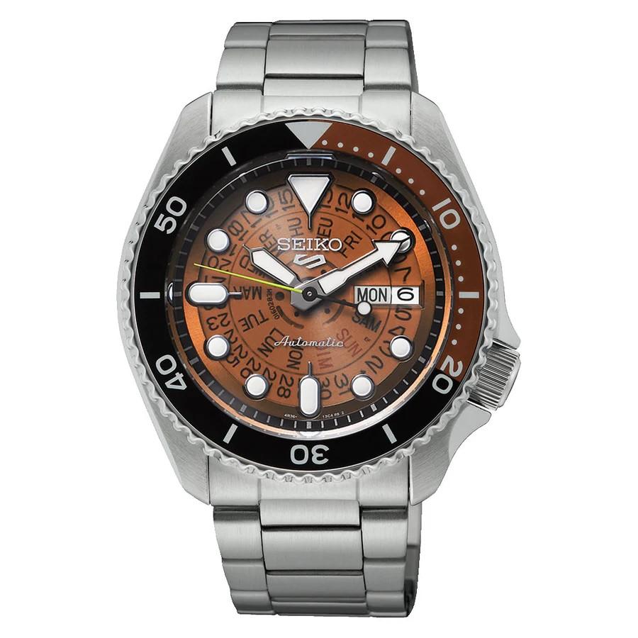SEIKO 5 Sports Mechanical SRPJ47K1 1970 Time Sonar Tribute мужские часы SRPJ47 коричневый
SEIKO 5 Sports Mechanical SRPJ47K1 1970 Time Sonar Tribute мужские часы SRPJ47 коричневый