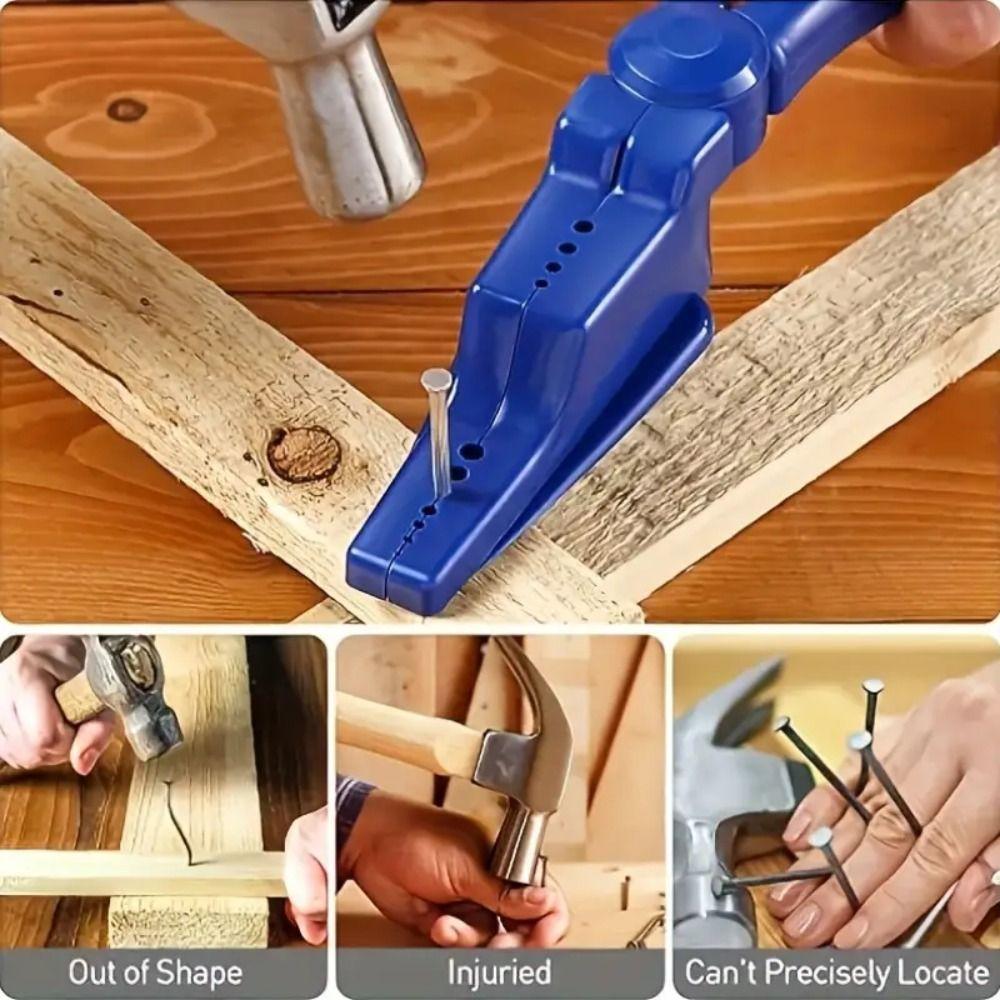 5 Pcs Tool-assist Nail Tool Safety Pliers Hammering Finger-jointed Pliers Keep Your Fingers Safe синій
5 Pcs Tool-assist Nail Tool Safety Pliers Hammering Finger-jointed Pliers Keep Your Fingers Safe синій
