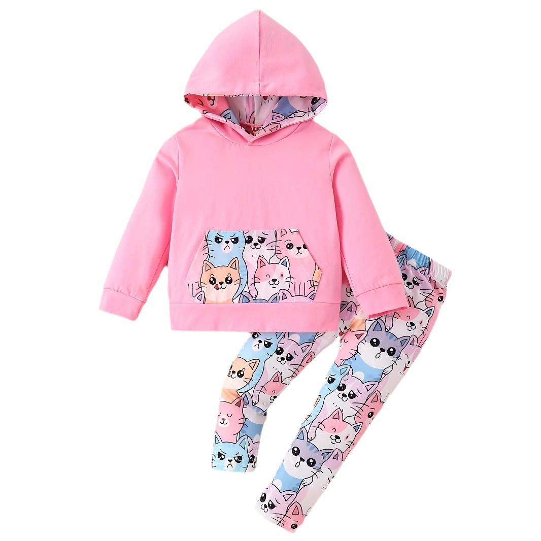 2026 Girls Fashion Spring and Autumn Cute Cat Print Hooded Long Sleeve Sweatshirt and Pants Casual Two-piece Set 68 розовый
2026 Girls Fashion Spring and Autumn Cute Cat Print Hooded Long Sleeve Sweatshirt and Pants Casual Two-piece Set 68 розовый