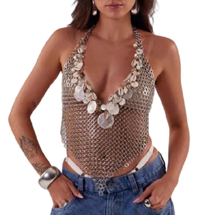 Punk Body Chain Bra Halter Chest Chain Body Accessories Jewelry for Women Nightclub Raves Party Body Jewelry Universal code серебряный
Punk Body Chain Bra Halter Chest Chain Body Accessories Jewelry for Women Nightclub Raves Party Body Jewelry Universal code серебряный