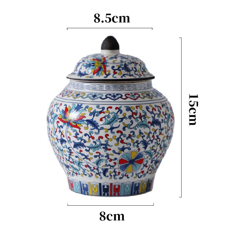 Chinese Ceramic Tea Candy Jar with Lid Table Arrangement Vase Candy Dried Fruit Coffee Bean Medicinal Materials Storage Bottle
Chinese Ceramic Tea Candy Jar with Lid Table Arrangement Vase Candy Dried Fruit Coffee Bean Medicinal Materials Storage Bottle
