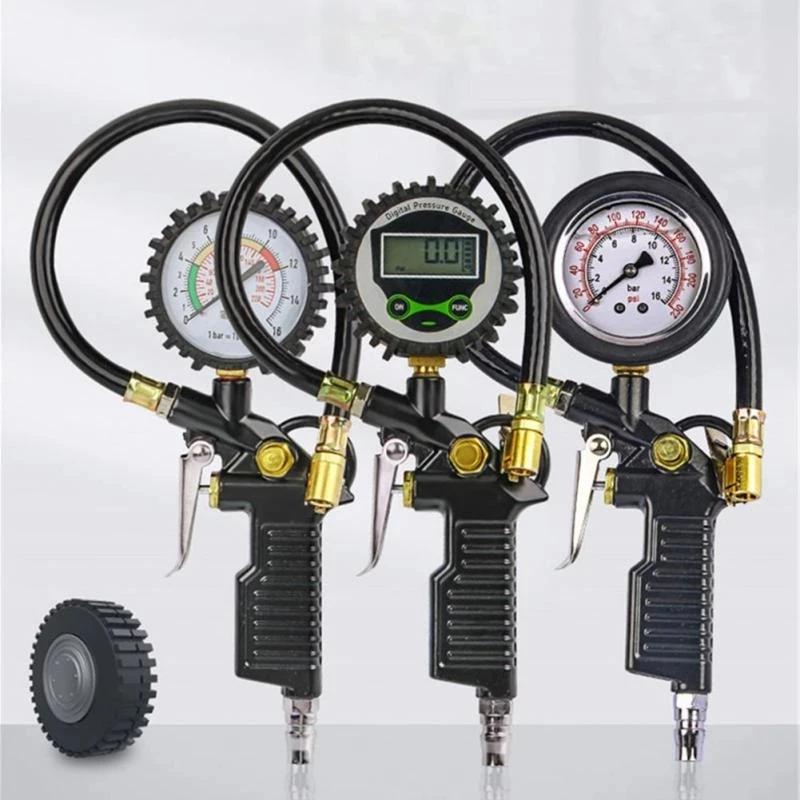 Digital Vehicle Tester Inflation Monitoring Auto Tire Pressure Gauge Pressure Gun Car Air Pressure Compressor Inflator Gauge
Digital Vehicle Tester Inflation Monitoring Auto Tire Pressure Gauge Pressure Gun Car Air Pressure Compressor Inflator Gauge