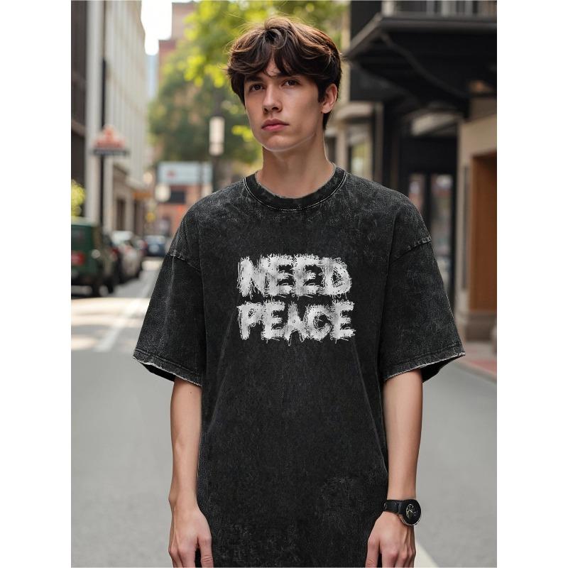 European sizes Men s T-Shirt with White NEED PEACE Graffiti Print | Distressed Streetwear Tee, Loose Fit Casual Shirt, Iconic Round Neck S чёрный
European sizes Men s T-Shirt with White NEED PEACE Graffiti Print | Distressed Streetwear Tee, Loose Fit Casual Shirt, Iconic Round Neck S чёрный