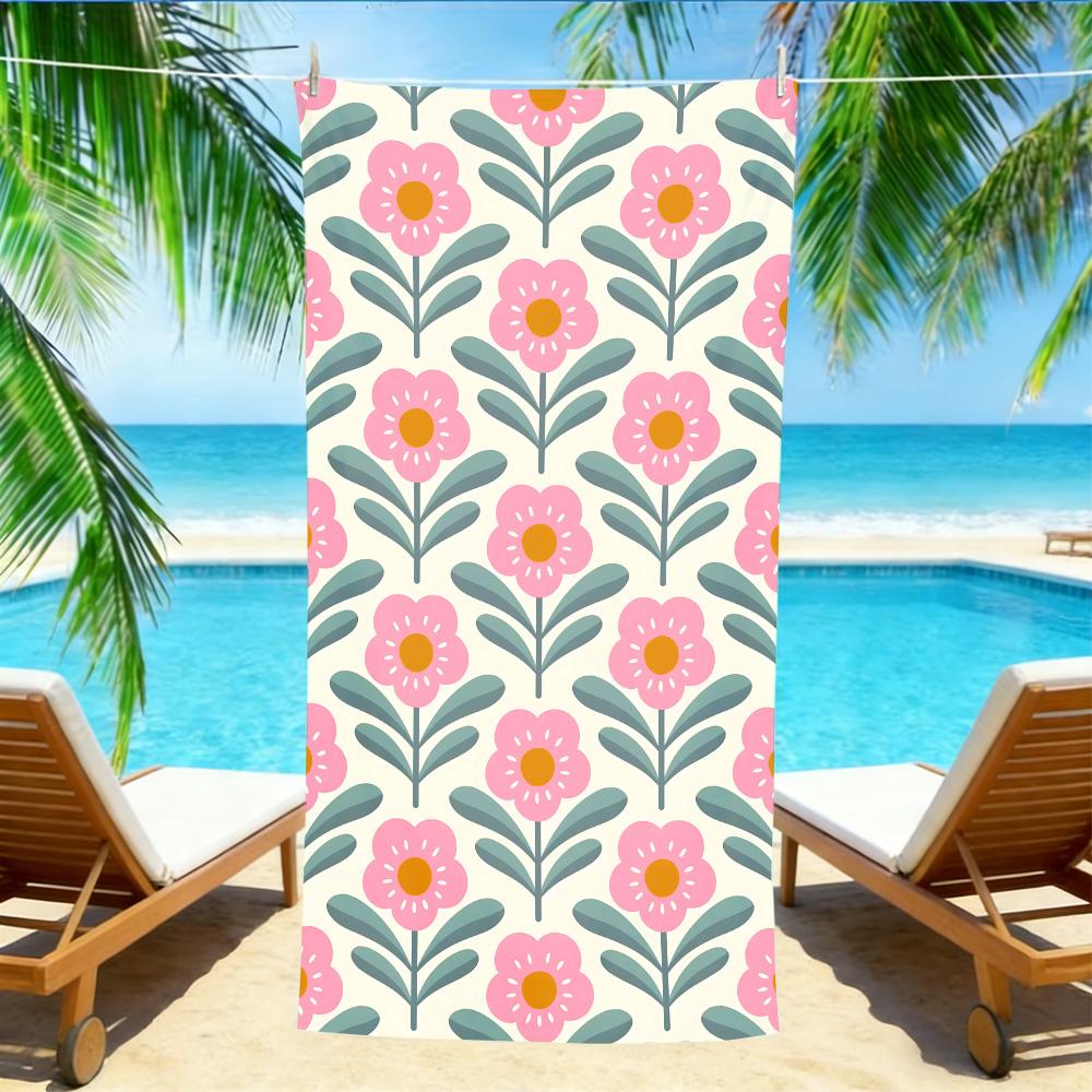 Retro Floral Beach Towel – Oversized Quick Dry Sand Free with Pink Daisy Print W40*H60(CM)
Retro Floral Beach Towel – Oversized Quick Dry Sand Free with Pink Daisy Print W40*H60(CM)