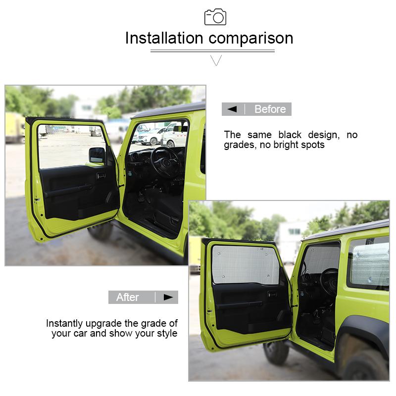 BAWA Car Window Visor Sunshade Heat Insulation Kit For Suzuki Jimny 2022 2023 Car Exterior Accessories
BAWA Car Window Visor Sunshade Heat Insulation Kit For Suzuki Jimny 2022 2023 Car Exterior Accessories