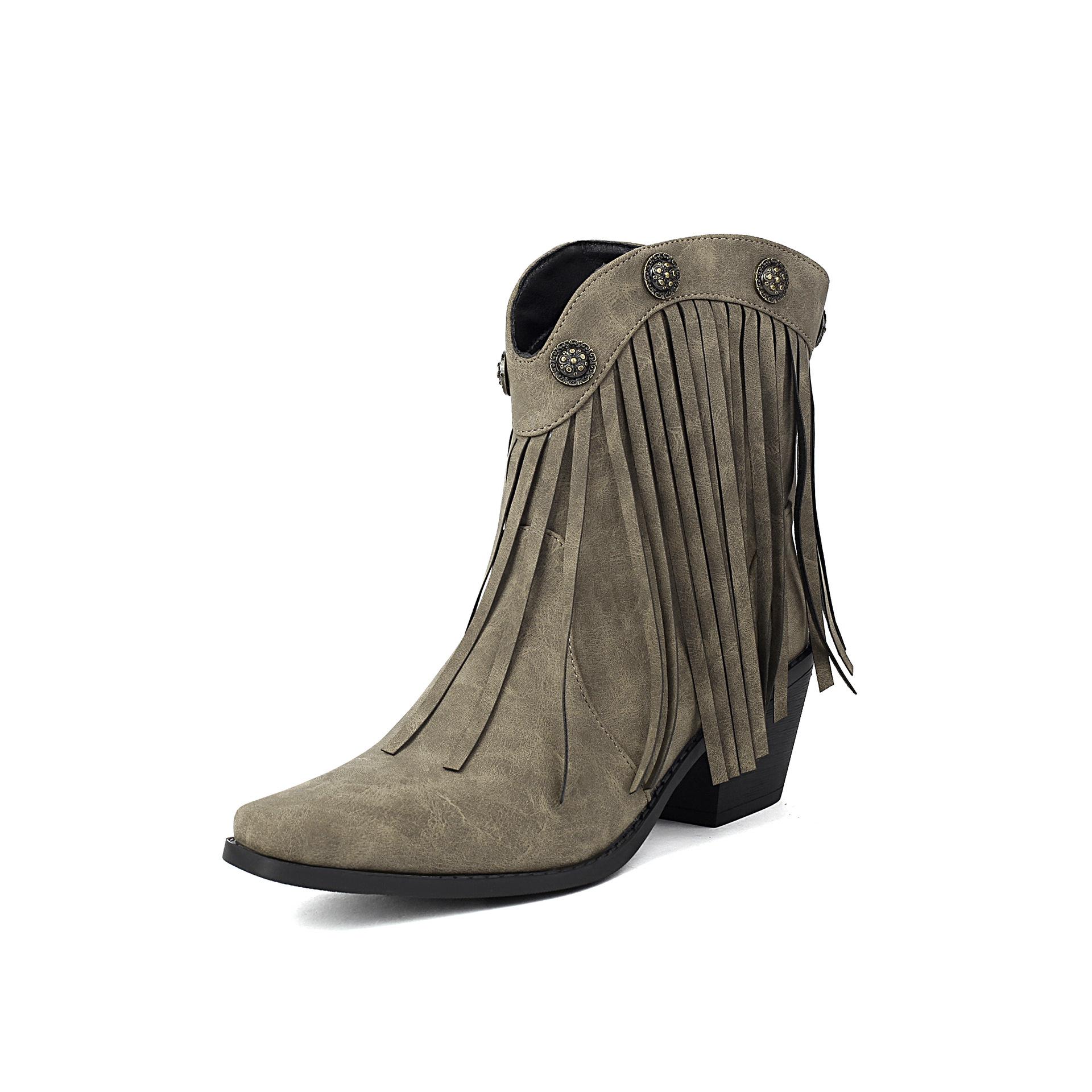 Men Women Plus Size Boots New PlusSize Tassel Short Leg Pointed Roman Rough High heeled Suitable for Daily Wear and Various Occasions 36
Men Women Plus Size Boots New PlusSize Tassel Short Leg Pointed Roman Rough High heeled Suitable for Daily Wear and Various Occasions 36