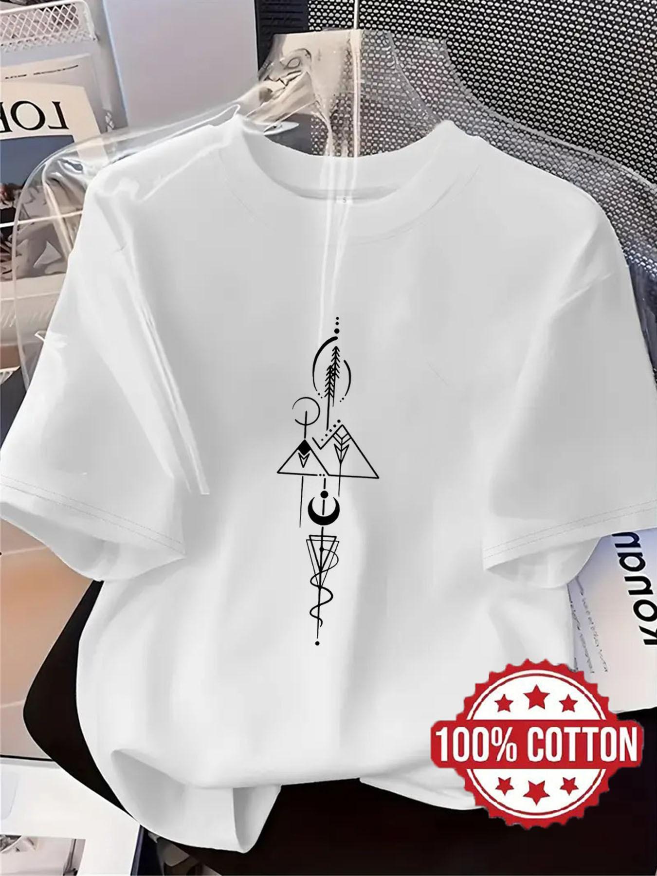 TH471 New Women S T-Shirt, Geometric Pattern Print Design, Fashionable Casual Printed T-Shirt, 100%, Round Neck, Short Sleeves, Sweat-Absorbent And Br 5XL різнокольоровий
TH471 New Women S T-Shirt, Geometric Pattern Print Design, Fashionable Casual Printed T-Shirt, 100%, Round Neck, Short Sleeves, Sweat-Absorbent And Br 5XL різнокольоровий