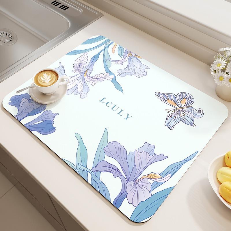 Flower Fresh Draining Pad Placemat for Dining Table Kitchen Sink Waterproof and Anti Slip Pad Coffee Table Mat 20x30cm
Flower Fresh Draining Pad Placemat for Dining Table Kitchen Sink Waterproof and Anti Slip Pad Coffee Table Mat 20x30cm